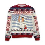 2025 Freedom Charlie Kirk Ugly Christmas Sweater