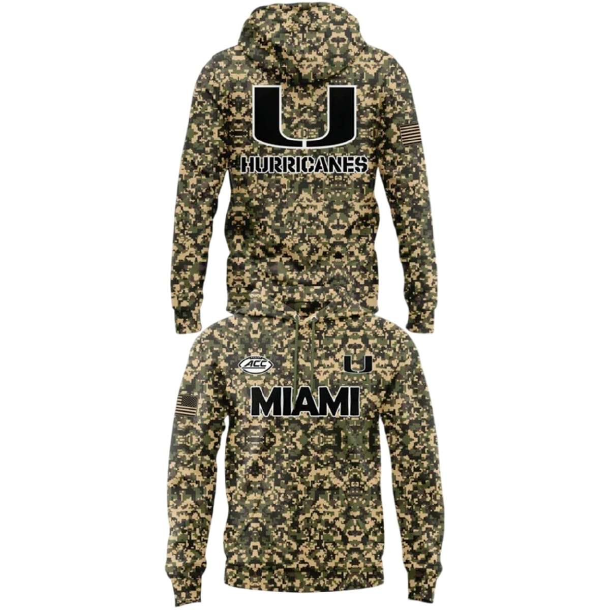 2025 Hurricanes Camo Uniforms Hoodie 2025 Hurricanes Camo Uniforms Hoodie