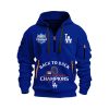 2025 LA Dodgers Back To Back World Series Champions Quarter Zip Hoodie