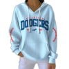 2025 LA Dodgers Est 1883 Pit Striped Hoodie
