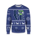 2025 Love Seahawks Ugly Christmas Sweater