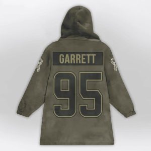 Myles Garrett 95 Browns Salute to Service Blanket Hoodie 2 Myles Garrett 95 Browns Salute to Service Blanket Hoodie2