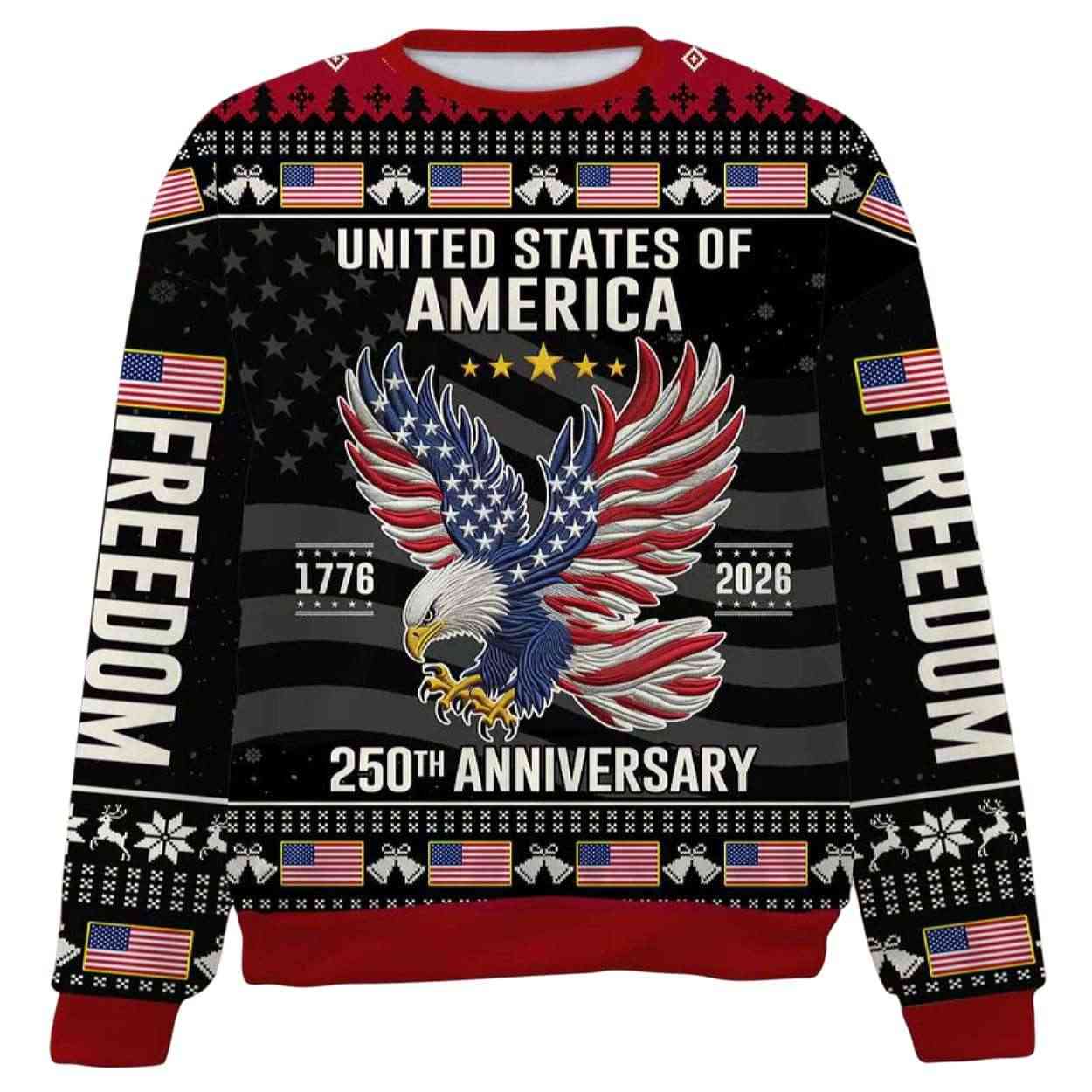 250 Years Anniversary USA Ugly Sweater 250 Years Anniversary USA Ugly Sweater