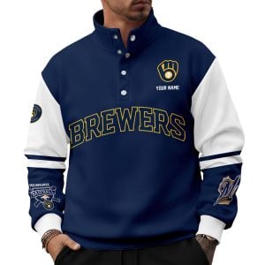Personalized Brewers Western Style Sweater With Buckles 1 Personalized Brewers Western Style Sweater With Buckles1
