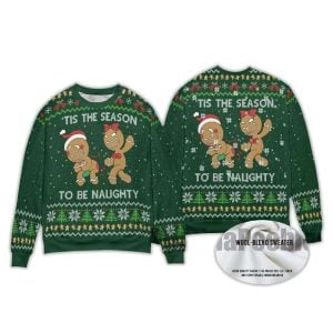 2025 Tis The Season To Be Naughty Ugly Christmas Sweater 2 Tis The Season To Be Naughty Ugly Christmas Sweater2