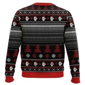 Santa Jason Voorhees Have A Killer Day Ugly Christmas Sweater1