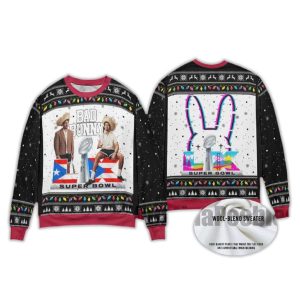 Bad Bunny Benito Bowl 2026 Christmas Ugly Sweater1