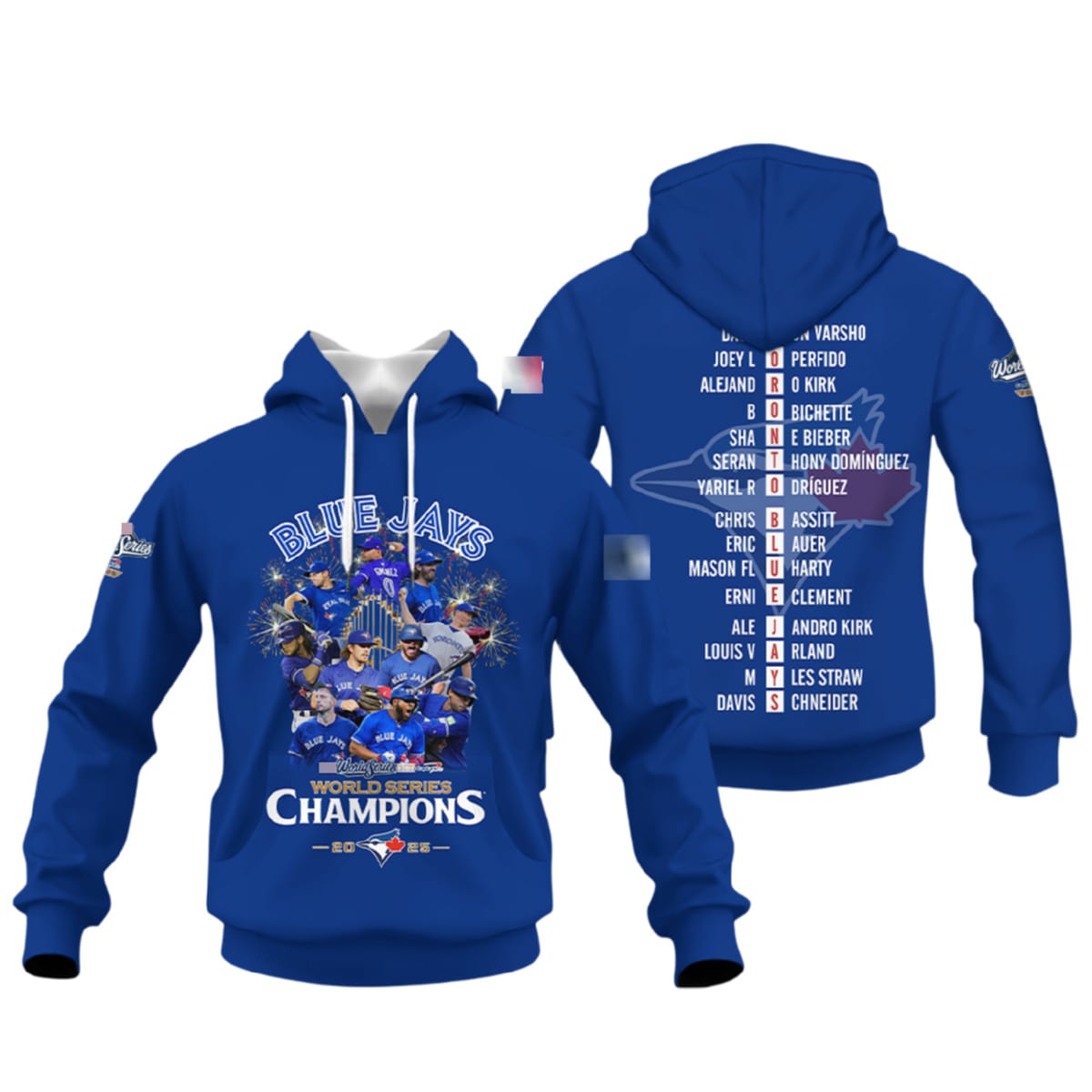 Blue Jays World Series Champs 2025 Hoodie Blue Jays World Series Champs Hoodie 2025