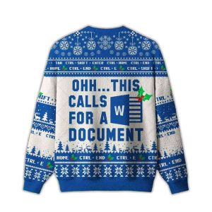 2025 Ohh This Calls for a Document Ugly Christmas Sweater 1 OhhThis Calls for a Document Ugly Christmas Sweater1