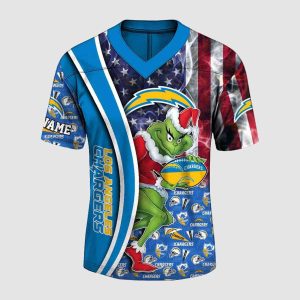 2025 Chargers Merry Grinchmas American Flag Jersey 1 2025 Chargers Merry Grinchmas American Flag Jersey1