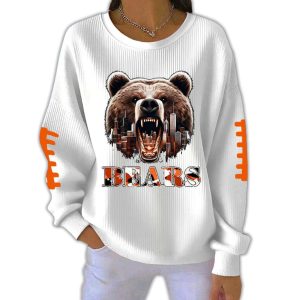 2025 Bears Skyline Pit Striped Sweatshirt1