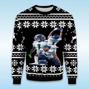 EskRidge Seahawks Ugly Christmas Sweater1