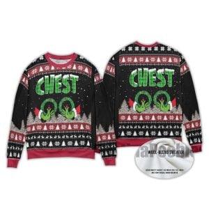 2025 Grnch Chest Ugly Christmas Sweater 1 Grnch Chest Ugly Christmas Sweater1