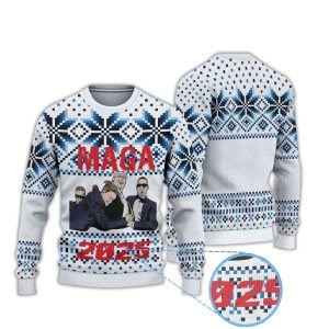 Donald Trump MAGA 2025 Ugly Christmas Sweater