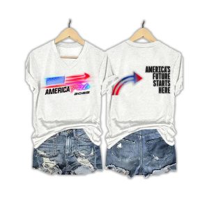 America Fest 2025 America's Future Starts Here Two-Sided Shirt 2 America Fest 2025 Americas Future Starts Here Two Sided Shirt2