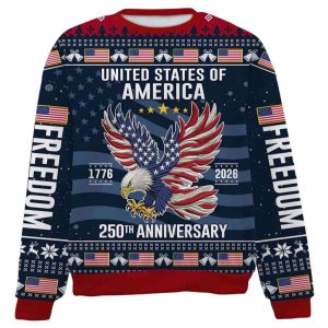 250 Years Anniversary USA Ugly Sweater 2 250 Years Anniversary USA Ugly Sweater2