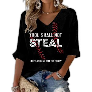 Thou Shall Not Steal Unless You Can Beat The Throw Waffle Shirt 2 Thou Shall Not Steal Unless You Can Beat The Throw Waffle Shirt2