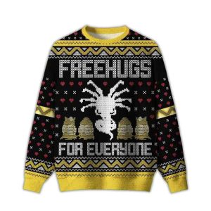 2025 Free Hugs For Everyone Ugly Christmas Sweater