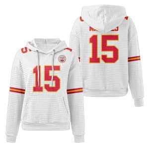 Kansas City Patrick Mahomes 15 Waffle Hoodie 1 Kansas City Patrick Mahomes 15 Waffle Hoodie1