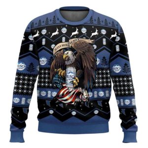 Busch Light Eagle Ugly Christmas Sweater