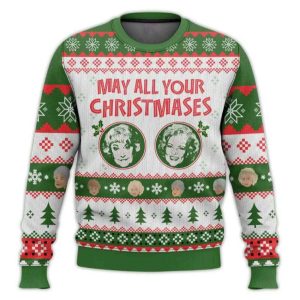 Christmases Bea White The Golden Girls Ugly Christmas Sweater