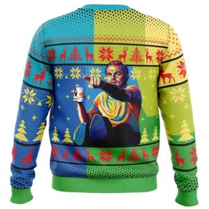 2025 Leo Pointing Once Upon A Time Ugly Christmas Sweater 1 Leo Pointing Once Upon A Time Ugly Christmas Sweater1