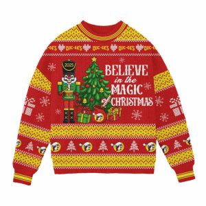 Buc ees Believe In The Magic of Christmas Ugly Sweater1