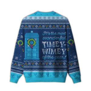2025 Timey Wimey Ugly Christmas Sweater 1 Timey Wimey Ugly Christmas Sweater1