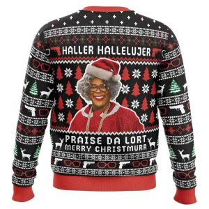 Haller Hallelujer Praise The Lort Merry Christmurr A Madea Christmas Ugly Christmas Sweater1