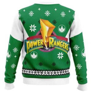 Mighty Morphin Power Rangers Green Ugly Christmas Sweater1