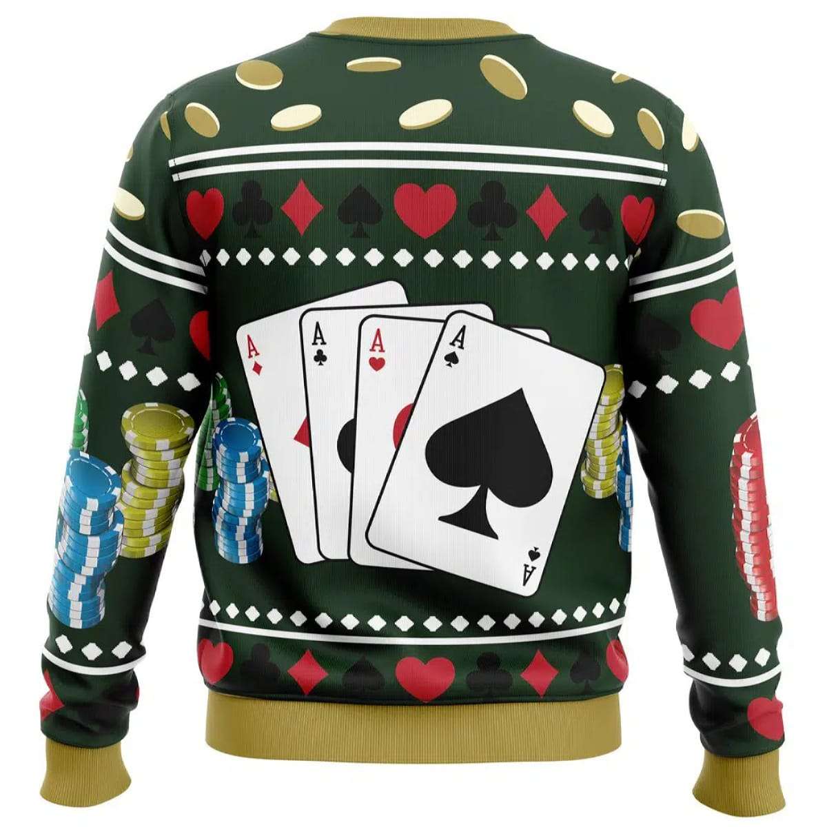 2025 Ace Visconti Four Pips Dead by Daylight Ugly Christmas Sweater 2025 Ace Visconti Four Pips Dead by Daylight Ugly Christmas Sweater