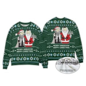2025 Santa Merry Chrismukkah Ugly Christmas Sweater 1 Santa Merry Chrismukkah Ugly Christmas Sweater1