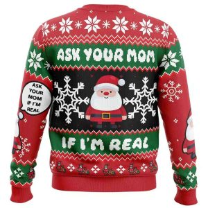 Santa Your Mom Ugly Christmas Sweater1