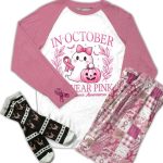 BCAM Raglan Lounge Pajamas In October We Wear Pink
