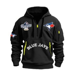 2025 Blue Jays World Series Hoodie Half Zipper 3 2025 Blue Jays World Series Hoodie Half Zipper3