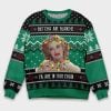 Baby Jane But’cha Are Blanche Ya Are In That Chair Christmas Ugly Sweater