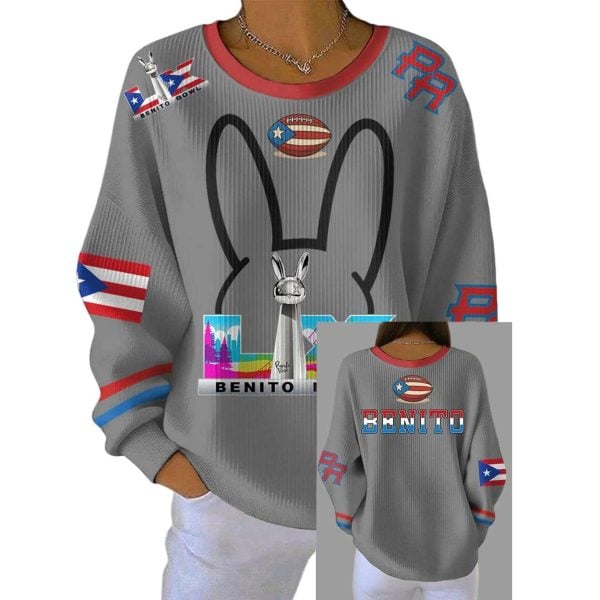 Bad Bunny BeNiTo Bowl Pit Striped Sweatshirt