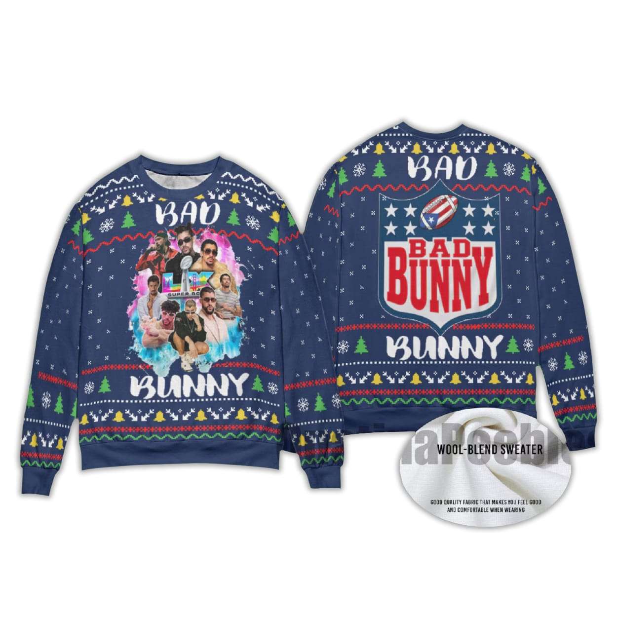 2025 Bad Bunny Ugly Sweater 2025 Bad Bunny Ugly Sweater