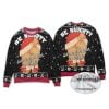 2025 Be Naughty Save Santa A Trip Ugly Christmas Sweater