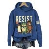 Bear Frog Penguin Portland Frog Resist Hoodie