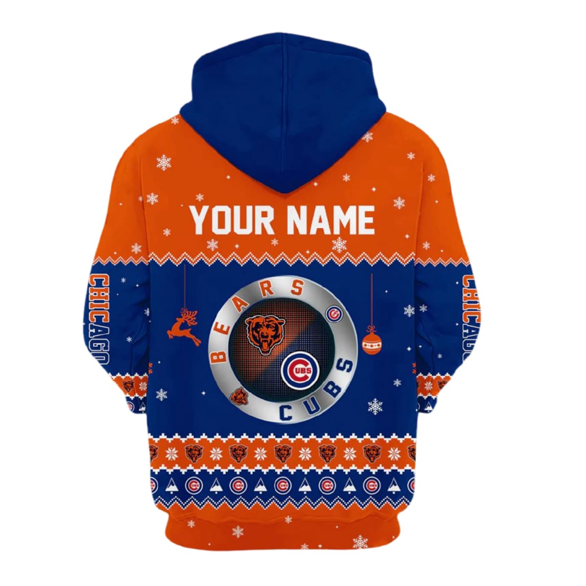 Bears x Cubs Christmas Customized Hoodie Bears x Cubs Christmas Customized Hoodie