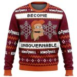 2025 Become Ungovernable King of The Hill Ugly Christmas Sweater