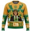 2025 Believe Loki Marvel Ugly Christmas Sweater