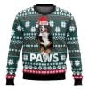 Bernese Mountain Dog Santa Printed Christmas Ugly Sweater
