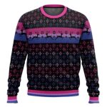 Bisexual Pride Flag LGBT Support Ugly Christmas Sweater
