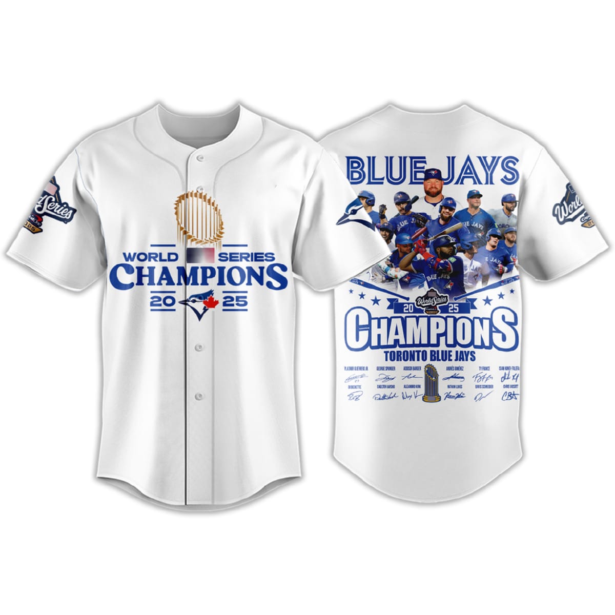 Blue Jays 2025 World Series Champions Baseball Jersey Blue Jays 2025 World Series Champions Baseball Jersey