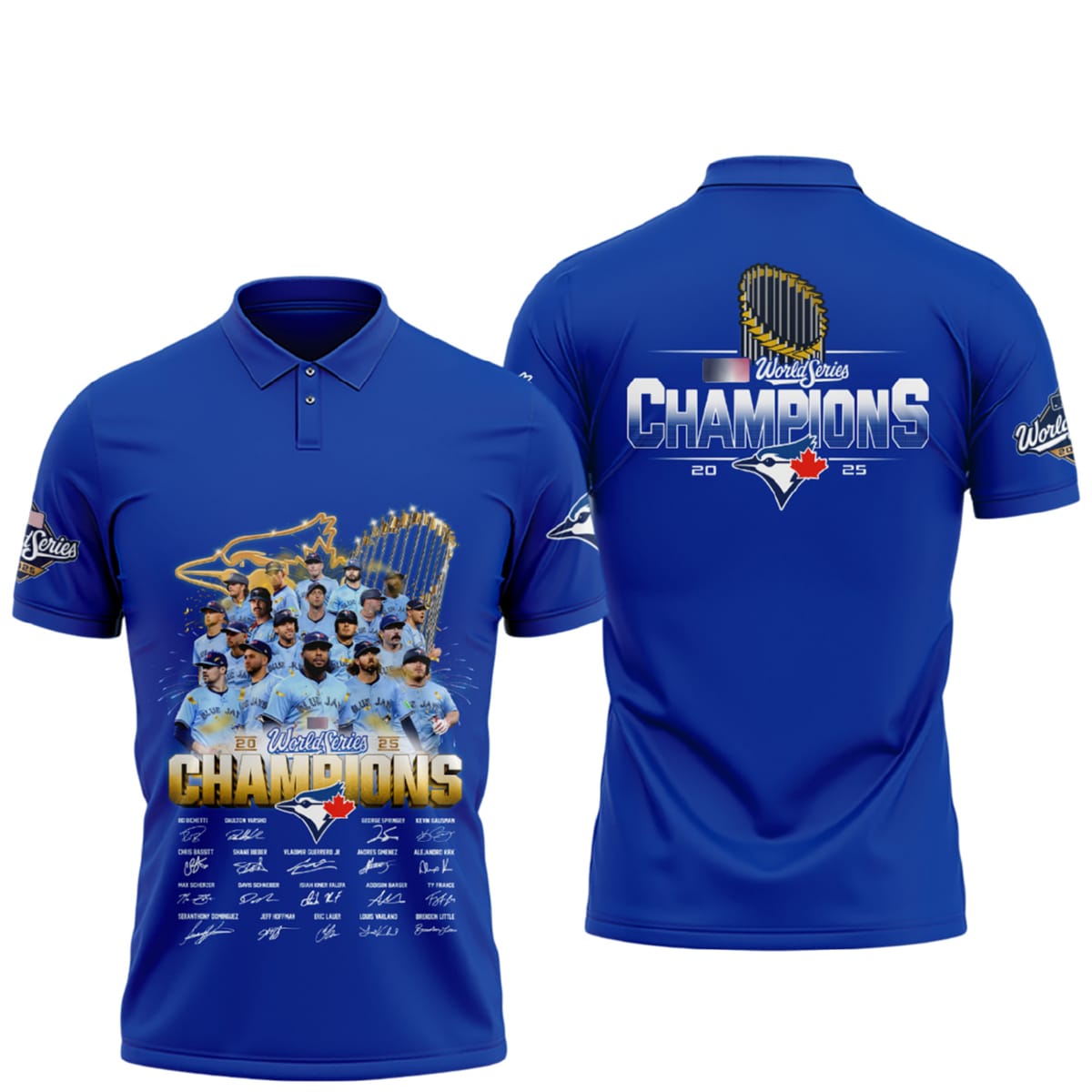 Blue Jays 2025 World Series Champions Polo Shirt Blue Jays 2025 World Series Champions Polo Shirt