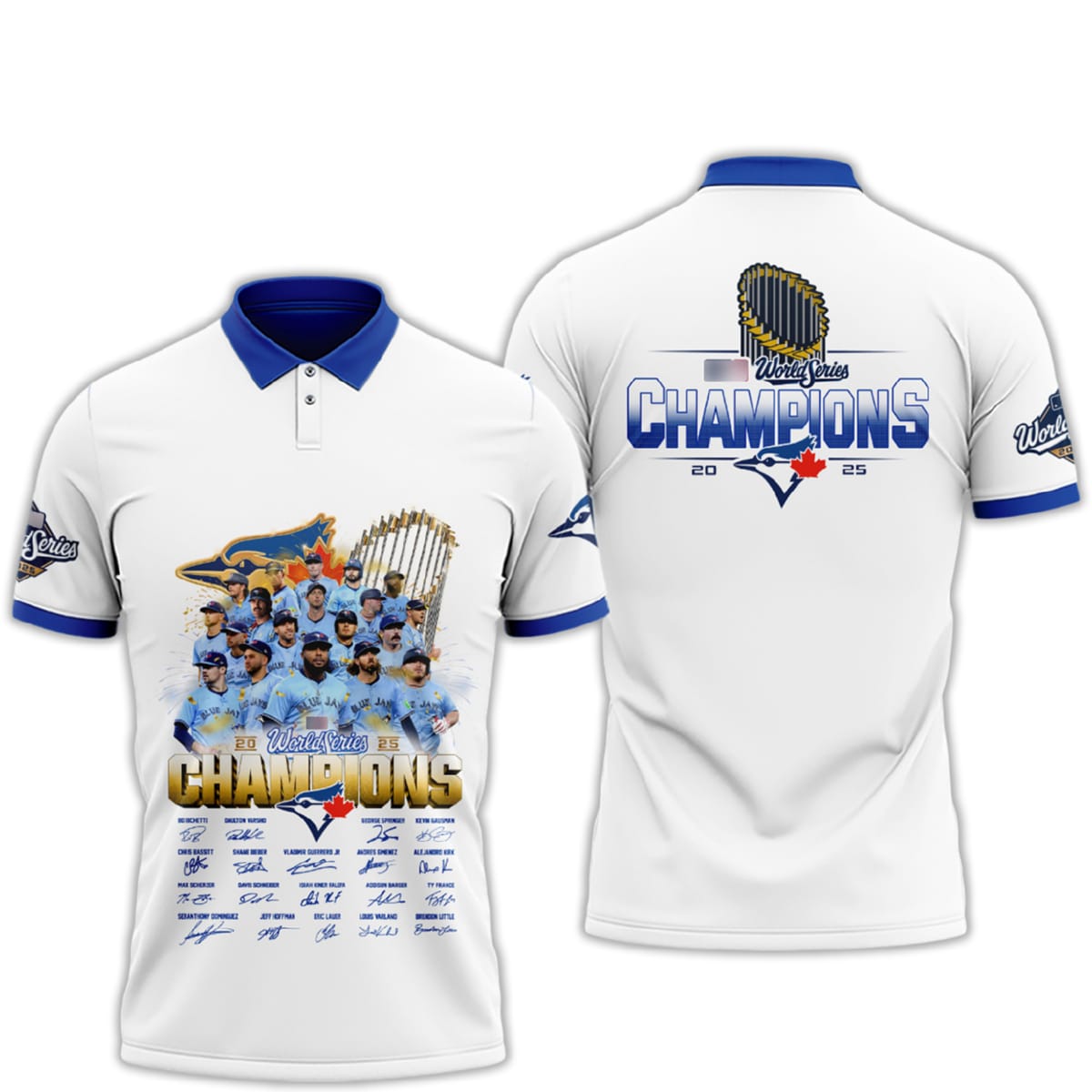 Blue Jays 2025 World Series Champions Polo Shirt Blue Jays 2025 World Series Champions Polo Shirt