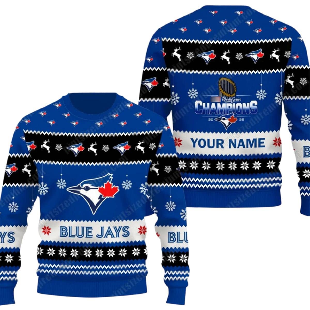 Blue Jays 2025 World Series Champions Ugly Sweater Blue Jays 2025 World Series Champions Ugly Sweater