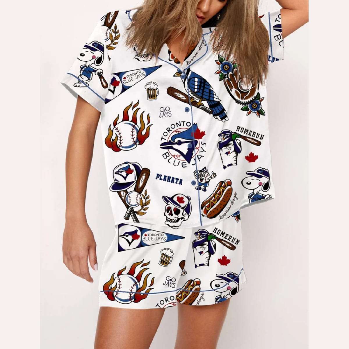 Blue Jays Baseball World Series 2025 Pajama Set Blue Jays Baseball World Series 2025 Pajama Set